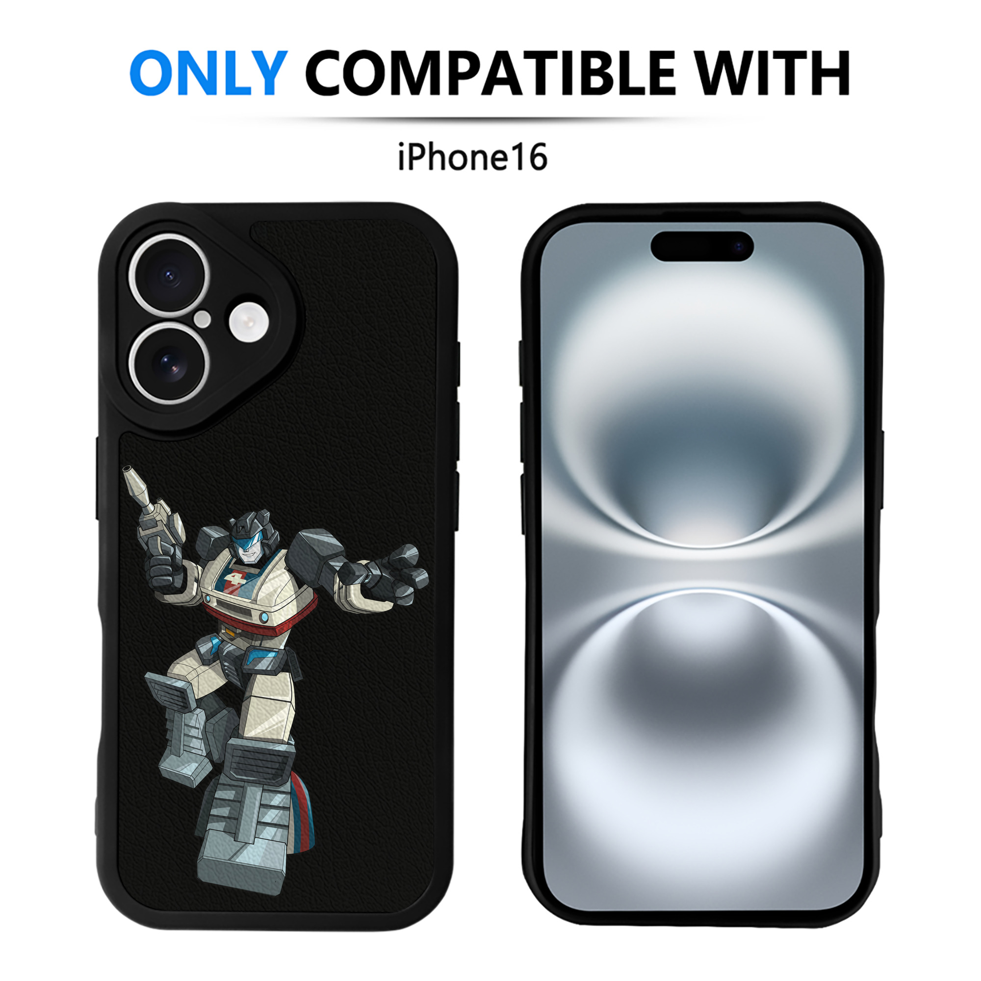 （画像用）  【iPhone 16シリーズ対応】シリコンスマホケース（レザー調） 材質：シリコン
